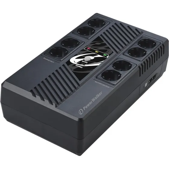 PowerWalker VI 600 MS UPS 8x Schuko, sort