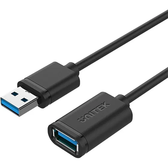 Unitek USB-A 3.2 Gen 1 forlænger kabel 1 m sort