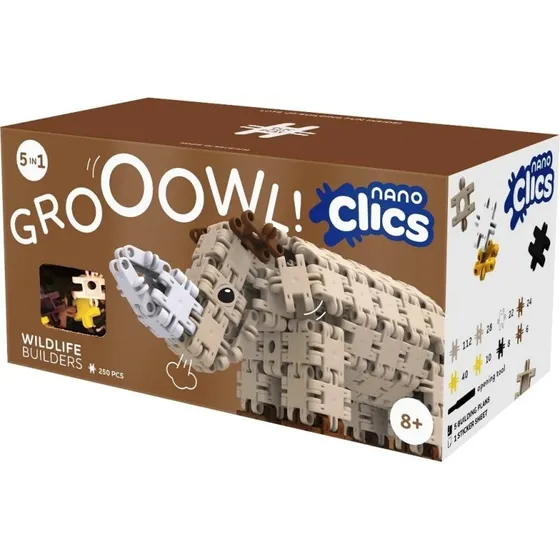 Clics Nano Wildlife 250 dele – byggeklodser fra 8 år