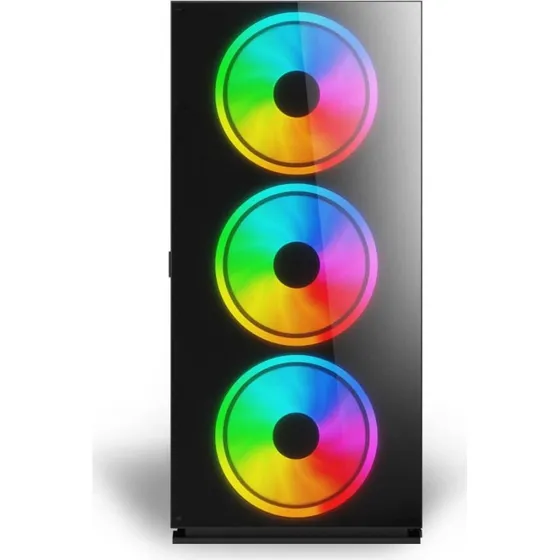 Savio Prime X1 ARGB Hærdet Glas PC-Kabinet - Sort