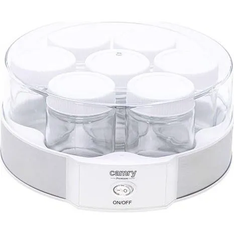 Camry CR 4519 Yoghurtmaskine 1,4 l, 20 W, Hvid/Stål