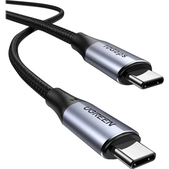 UGREEN USB-C til USB-C 1m, Sort, 10Gbps & 240W