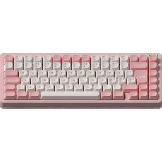 NuPhy Halo75 V2 Raspberry Mekanisk Trådløs Tastatur - Pink