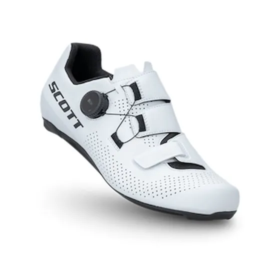SCOTT Team Boa Road Cykelsko Hvid/Sort Herre