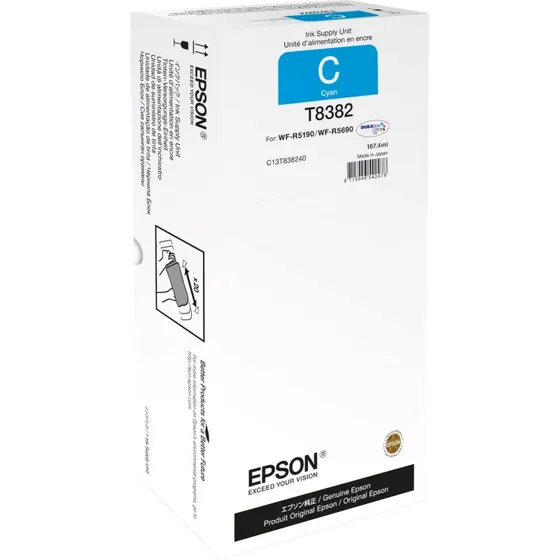 Epson T8382 Cyan 20000 sider Blækrefill C13T838240
