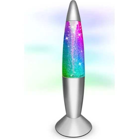 PartyFunLights Tornado Glitter Lampe 36cm Multifarvet USB