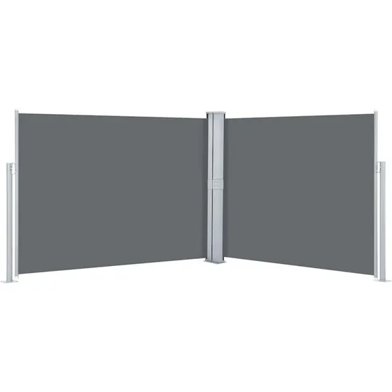 vidaXL sammenrullelig sidemarkise 140 x 1000 cm antracitgrå