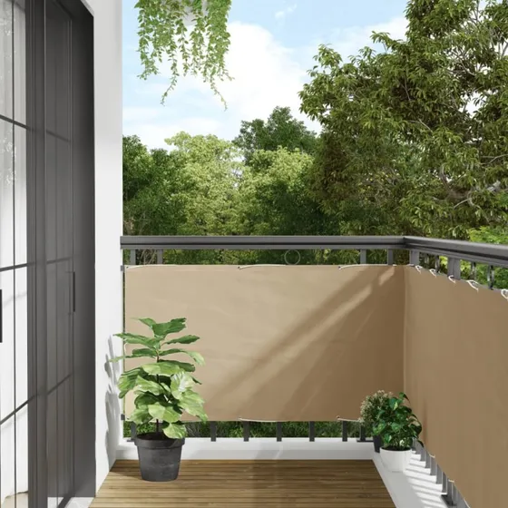 vidaXL altanafskærmning 75x300 cm beige