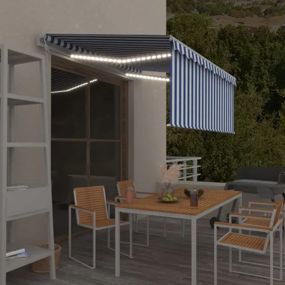 Gardin+ Led Markise 3x2,5 m Automatisk Antracitgrå