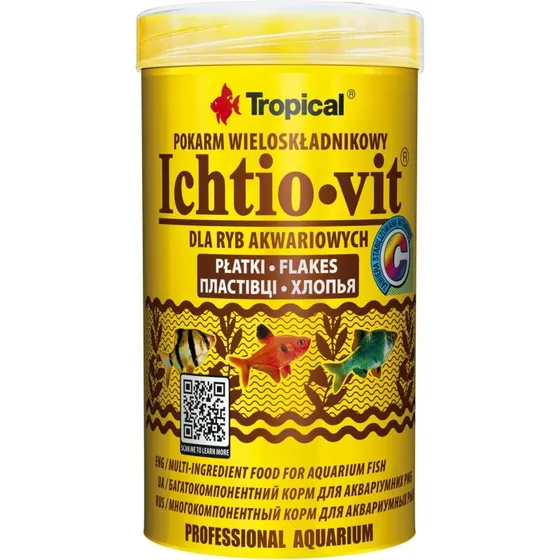 ICHTIO-VIT fiskefoder i flager 250 ml / 50 g