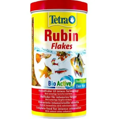 TetraRubin 1 L akvariefoder flager