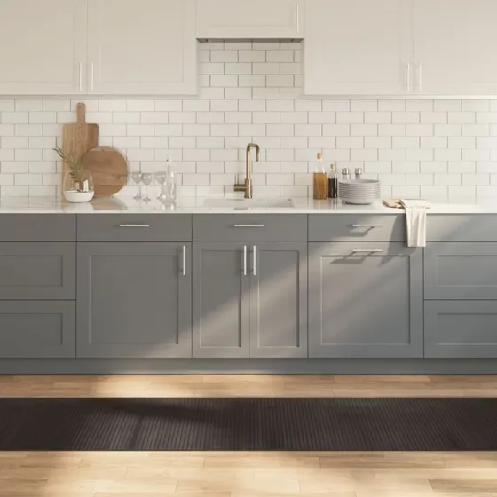 vidaXL Gulvtæppe 60x300 cm Bambus Mørkebrun