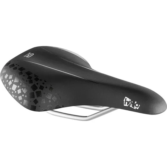 Selle Royal Hello junior sadel – sort, til 20–24" hjul