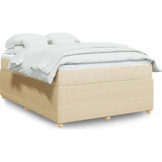 vidaXL Kontinentalseng med Pocketmadras 140x190 cm Creme