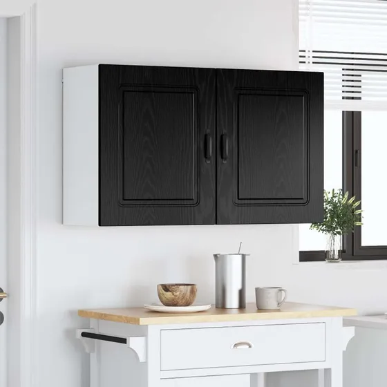 vidaXL Kalmar Panel 2 stk, Sort, 50 x 31 x 60 cm
