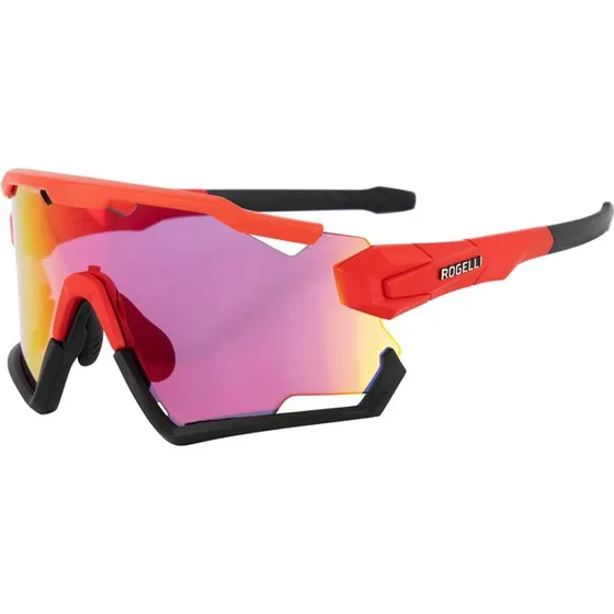Rogelli Switch Cykelbrille TR-90, Rød/Sort, 3 linser