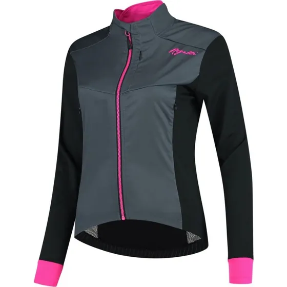 Rogelli Contenta Cykeljakke Sort/Grå/Pink XS