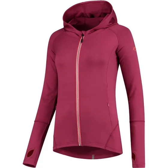 Rogelli Aura Hooded Sports Trøje Cerise/Coral Dame XS