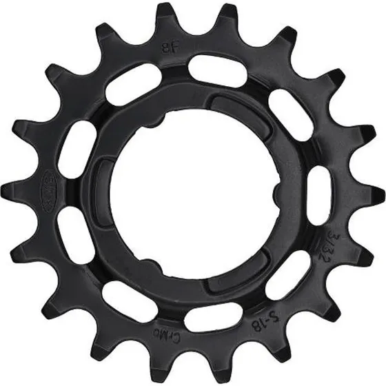 KMC Gearhjul 3/32 18T Til Shimano Sort