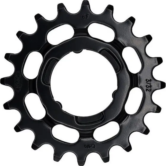 KMC Gearhjul 3/32 22T til Shimano, Sort
