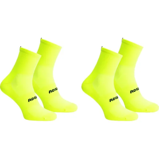 Rogelli Essentials Coolmax Strømper 2-pak Fluo
