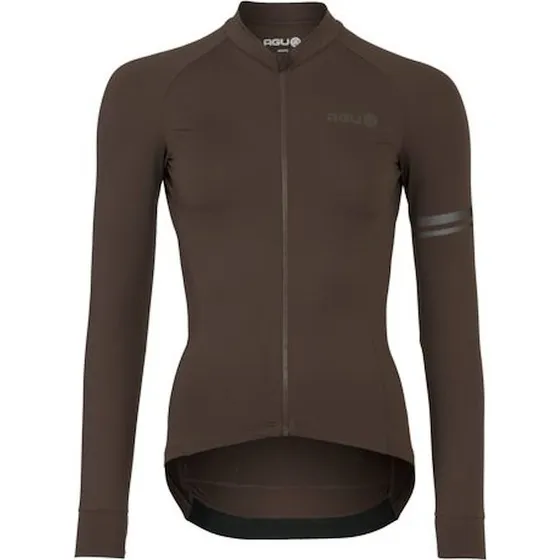 AGU Performance Solid Langærmet Cykeltrøje Dame - Ground Coffee - 2XL