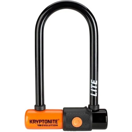 Kryptonite Evolution Lite Mini-6 U-lås 7 mm x 15,2 cm sort/orange