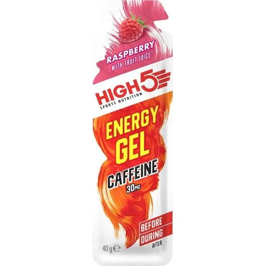 High5 EnergyGel Caffeine Hindbær 32 ml