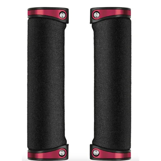 Crankbrothers Cobalt Grips 130 mm Sort/Rød