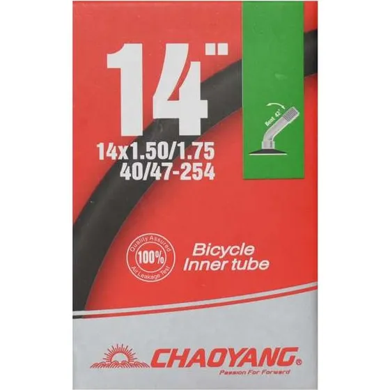 Chaoyang Slange 14" x 1,50-1,75 med 42° vinklet autoventil