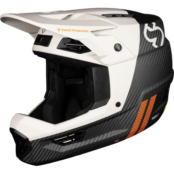 Sweet Protection Fixer Carbon 2Vi Mips Fullface Hjelm - Bronco White M