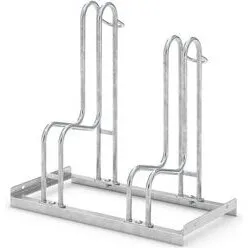 Cykelstativ med 2 høje bøjler til 2 cykler