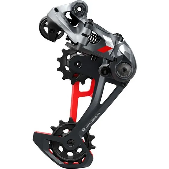 SRAM X01 Eagle Bagskifter 12 Speed 52T Grå/Rød