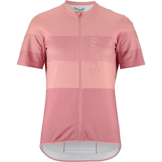 Craft Endur Logo Kortærmet Cykeltrøje Wild Rose/Peony Dame XXL