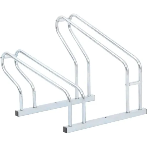 vidaXL cykelstativ til 2 cykler i galvaniseret stål