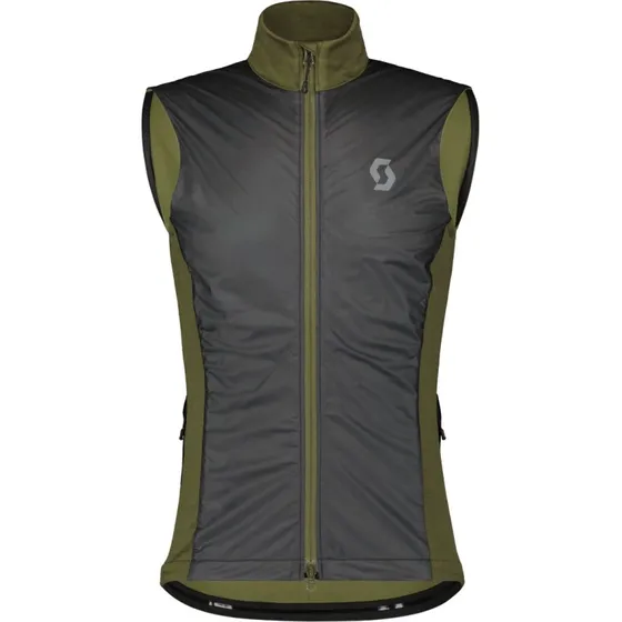 Scott Gravel Warm Merino Vest Sort-Grøn S