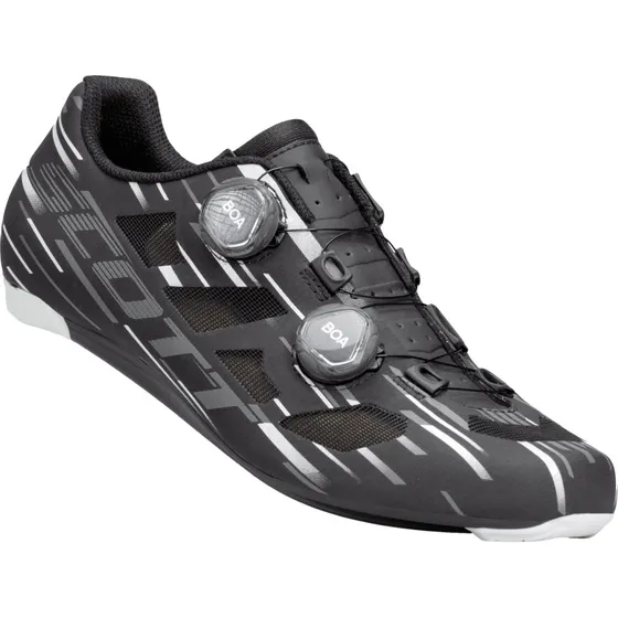 Scott Vertec Vent Boa Landevejssko, Black/Silver, Størrelse 42