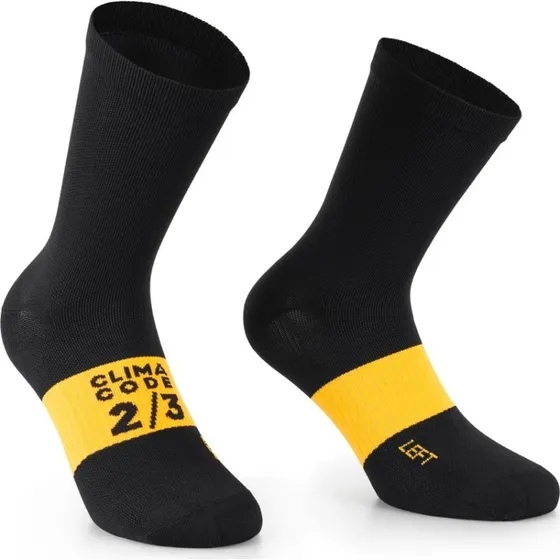 Assos Spring Fall Socks EVO Cykelstrømper Sort, Størrelse 0