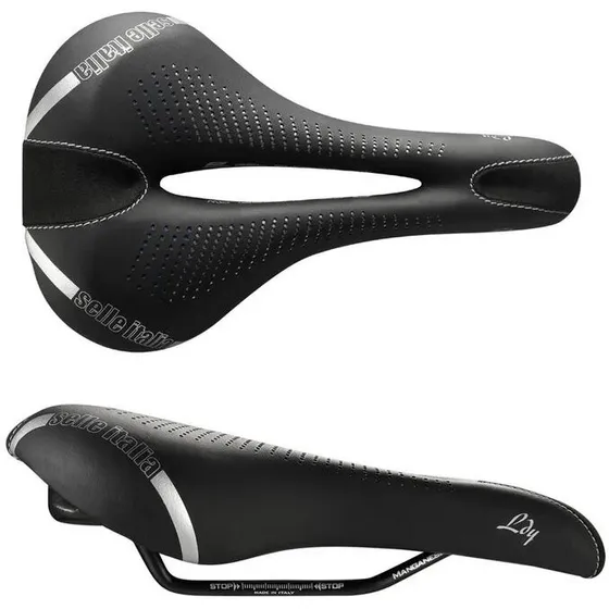 Selle Italia Gel Flow Damesadel, sort