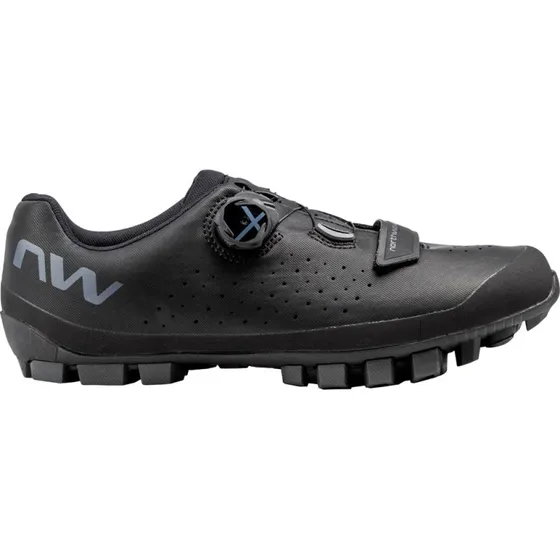 Northwave Hammer Plus Wide MTB-cykelsko sort/mørk grå 43