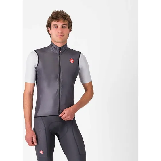 Castelli Aria Cykelvest Dark Gray Herre