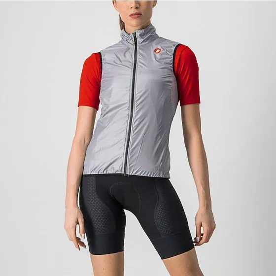 Castelli Aria Cykelvest Silver Gray Dame XL