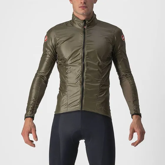 Castelli Aria Shell Cykeljakke Moss Brown Herre