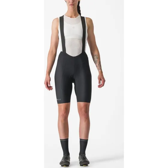 Castelli Espresso DT Bibshorts Sort Dame