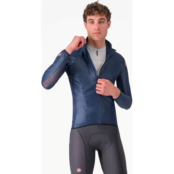 Castelli Aria Shell Cykeljakke Belgian Blue Herre XXXL