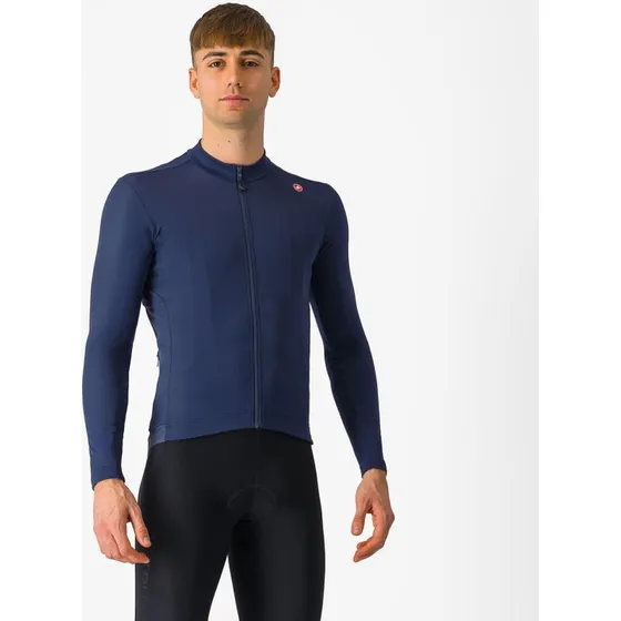 Castelli Espresso Thermal Jersey Belgian Blue XXXL