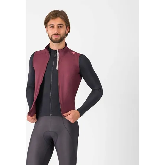 Castelli Espresso Cykelvest Deep Bordeaux Herre S