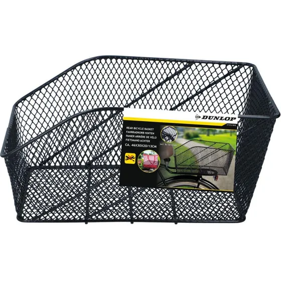 Dunlop Cykelkurv 13 L til bagagebærer, sort