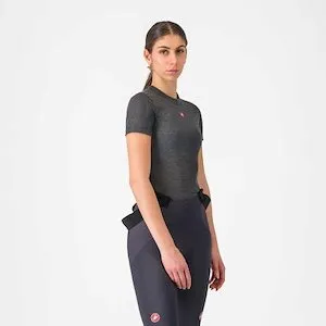 Castelli Medio Svedundertrøje Kortærmet Dame Melange Gray M