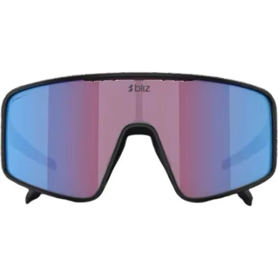 Bliz P001 Large (38) Cykelbriller Rose/Violet Mirror Blue Lens, Matt Black